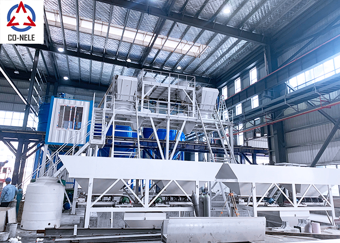 Deux mélangeurs de béton planétaires CMP500 pour la fabrication de composants préfabriqués UHPC